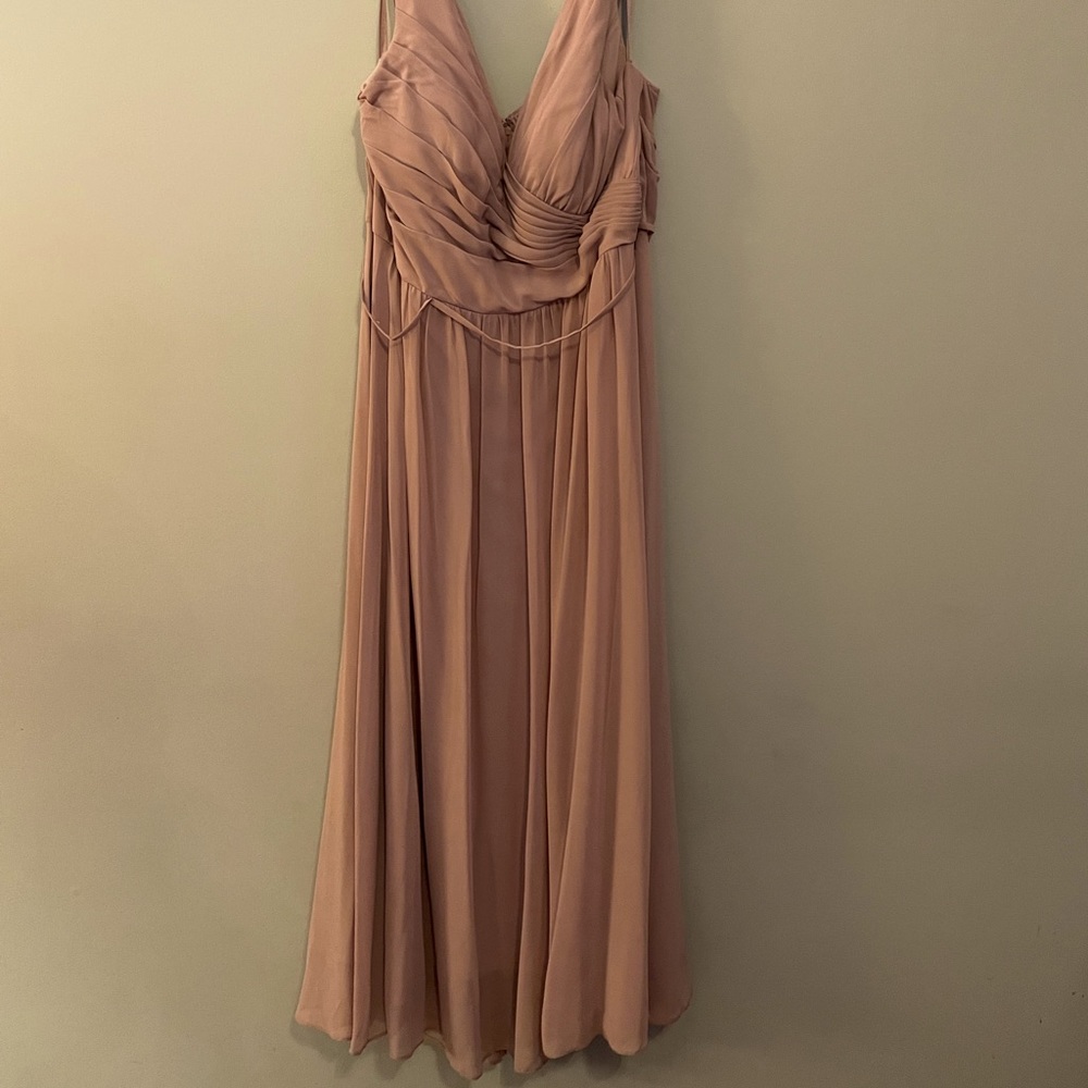 Desert rose bridesmaid dress